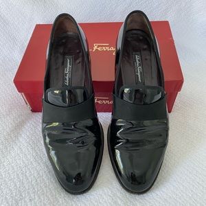 Salvatore Ferragamo Black Tuxedo Shoes